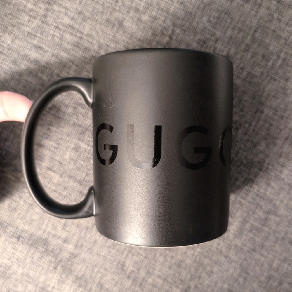Guggenheim Art Museum Souvenir Collector Mug - Black Text on Black Matte Mug